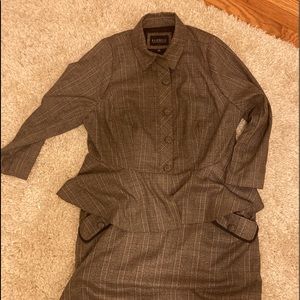 Jacket & Skirt plaid suit